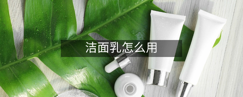 潔面乳怎么用