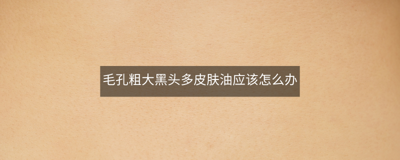 毛孔粗大黑頭多皮膚油應(yīng)該怎么辦
