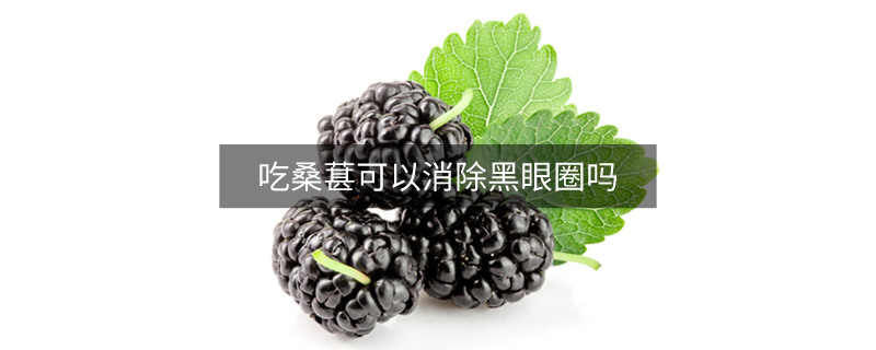 吃桑葚可以消除黑眼圈嗎