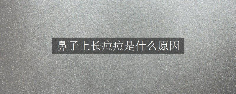 鼻子上長(zhǎng)痘痘是什么原因