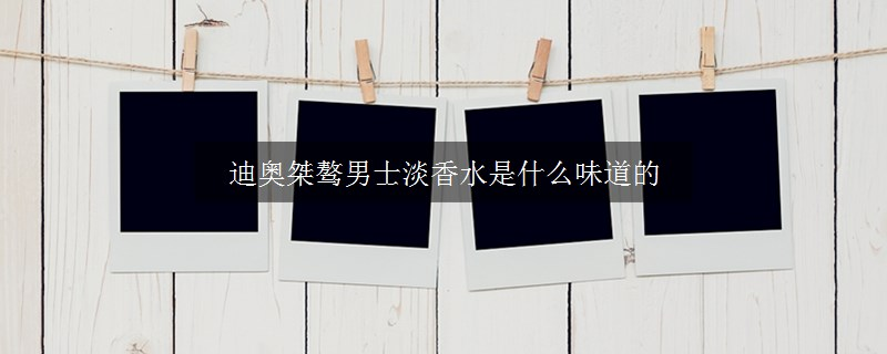 迪奧桀驁男士淡香水是什么味道的