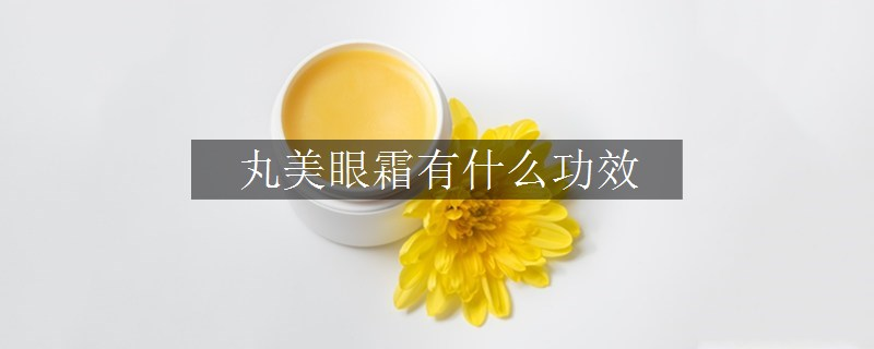 丸美眼霜有什么功效