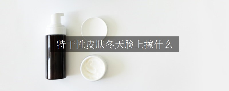 特干性皮膚冬天臉上擦什么