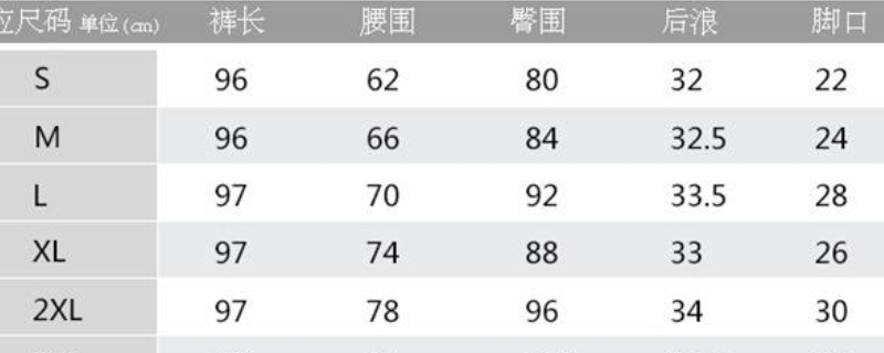 178穿什么碼的褲子 178穿什么碼的褲子