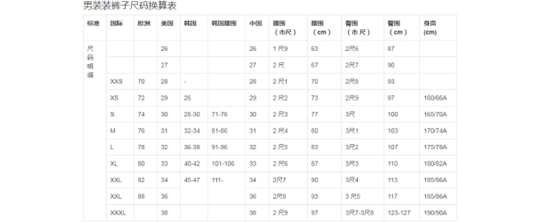 2尺九的褲子是幾xl 2尺九的褲子是幾xl